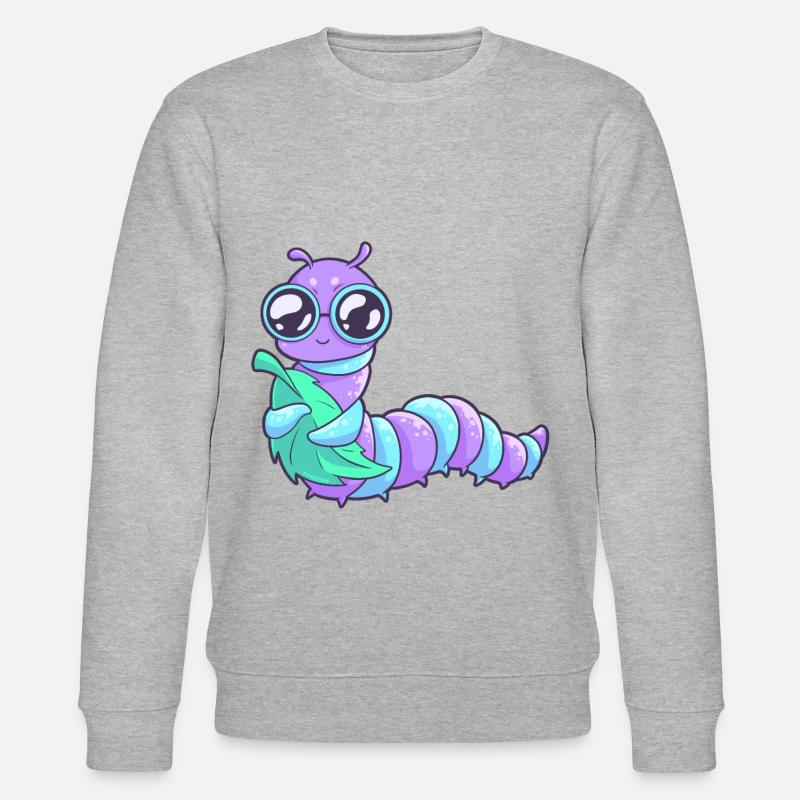 Papillon chenille - Sweat bio CHANGER Stanley/Stella Unisexe - gris chiné