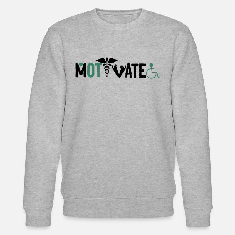 Ergotherapeut Motivate - Stanley/Stella Unisex Bio-Sweatshirt CHANGER  - Grau meliert