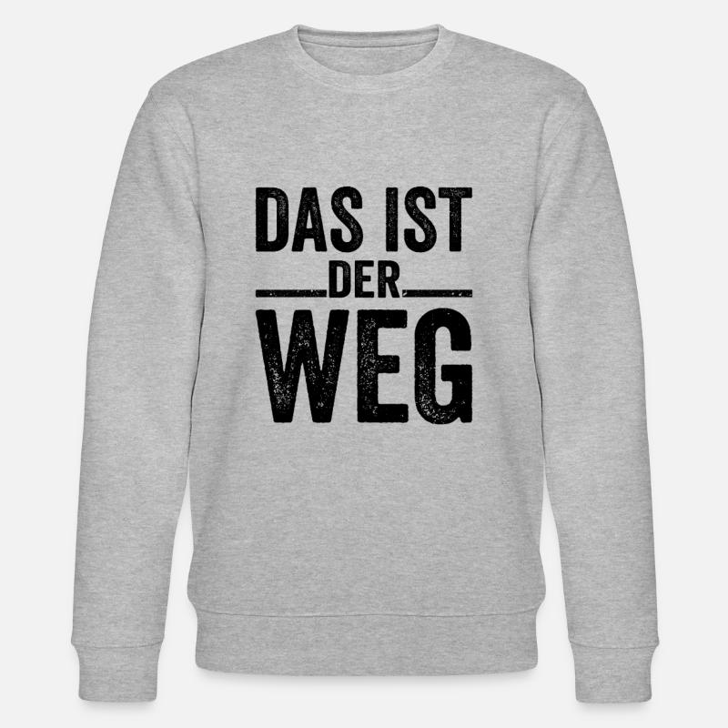 Das Ist Der Weg - Stanley/Stella Unisex Bio-Sweatshirt CHANGER  - Grau meliert