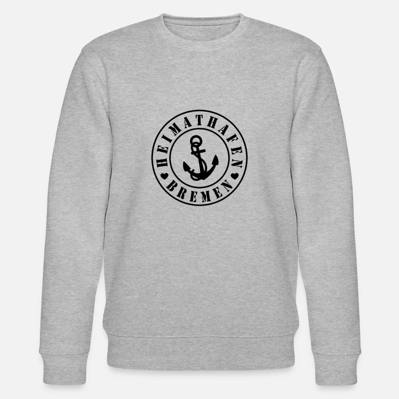 Heimathafen Bremen - Stanley/Stella Unisex Bio-Sweatshirt CHANGER  - Grau meliert