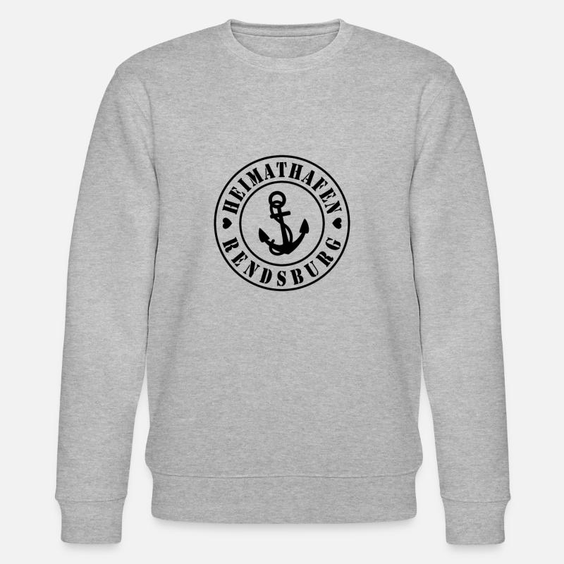 Heimathafen Rendsburg - Stanley/Stella Unisex Bio-Sweatshirt CHANGER  - Grau meliert