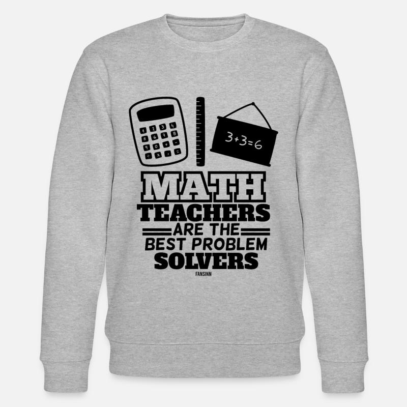 Professeur de mathématiques - Sweat bio CHANGER Stanley/Stella Unisexe - gris chiné