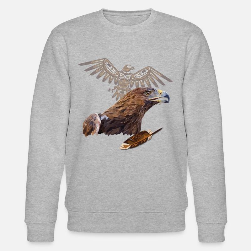 Steinadler - Stanley/Stella Unisex Bio-Sweatshirt CHANGER  - Grau meliert