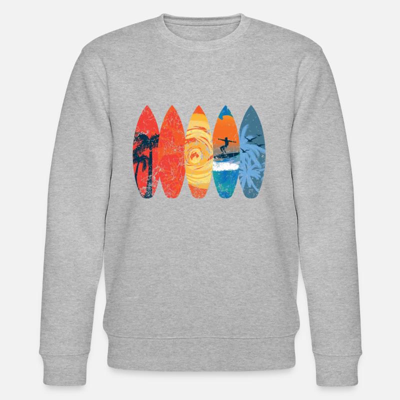 Surfer - Stanley/Stella Unisex Bio-Sweatshirt CHANGER  - Grau meliert