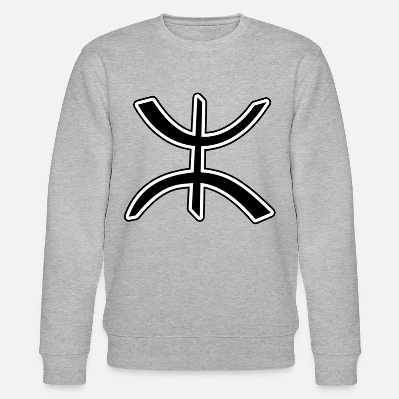 Amazigh Berbère - Stanley/Stella Unisex Bio-Sweatshirt CHANGER - Grau meliert