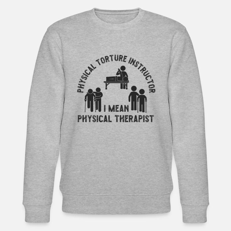 Physical Therapist Therapy - Stanley/Stella Unisex Bio-Sweatshirt CHANGER  - Grau meliert