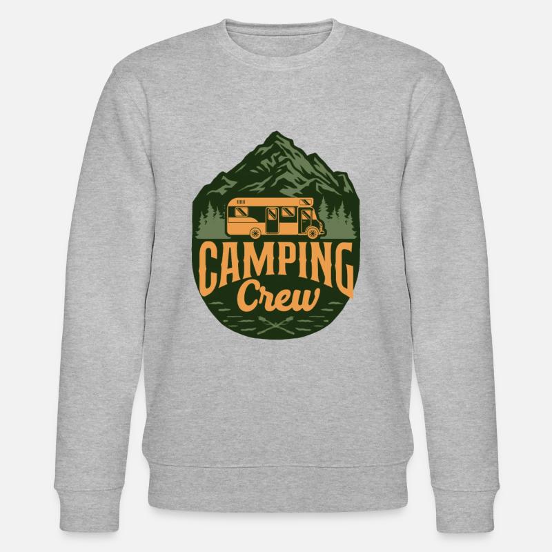 Camping Crew Motorhome - Stanley/Stella Unisex Bio-Sweatshirt CHANGER  - Grau meliert