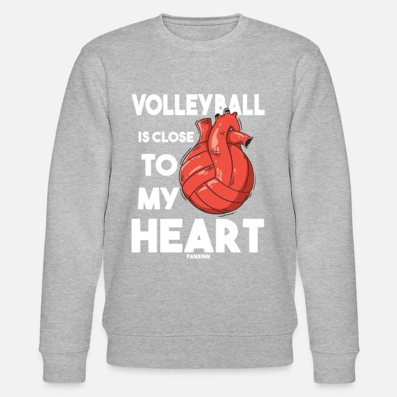 Volleyball - Stanley/Stella Unisex Bio-Sweatshirt CHANGER  - Grau meliert