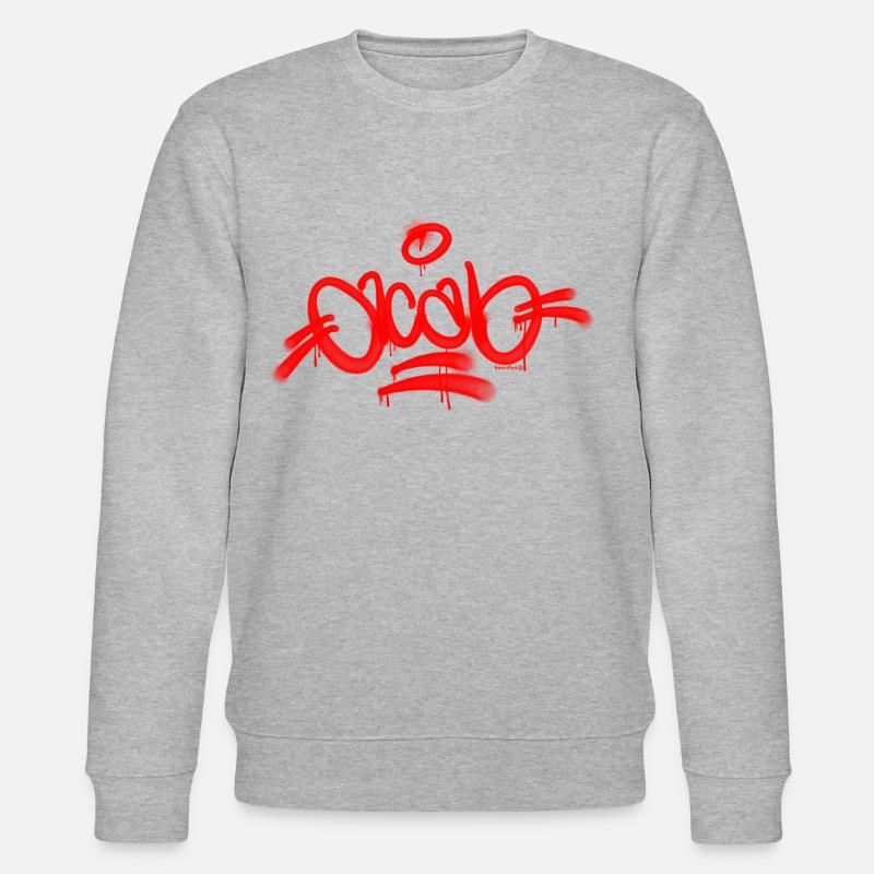 Acab Graffiti Day Red - Stanley/Stella CHANGER Unisex Organic Sweatshirt - heather grey