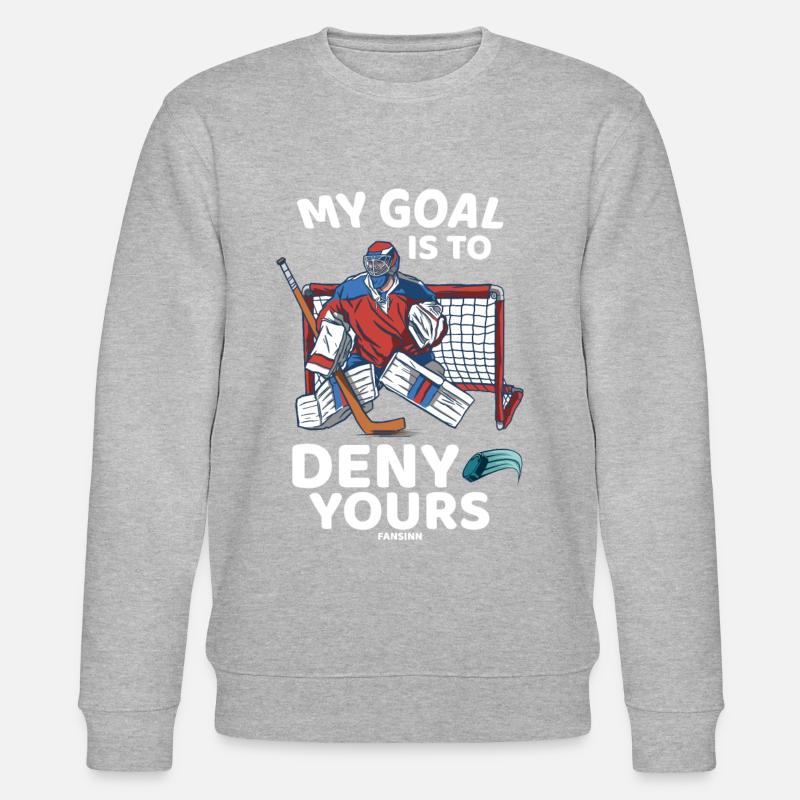Eishockey - Stanley/Stella Unisex Bio-Sweatshirt CHANGER  - Grau meliert
