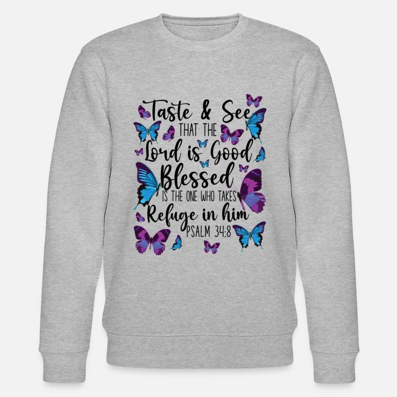 Citation de verset biblique chrétien - Sweat bio CHANGER Stanley/Stella Unisexe - gris chiné