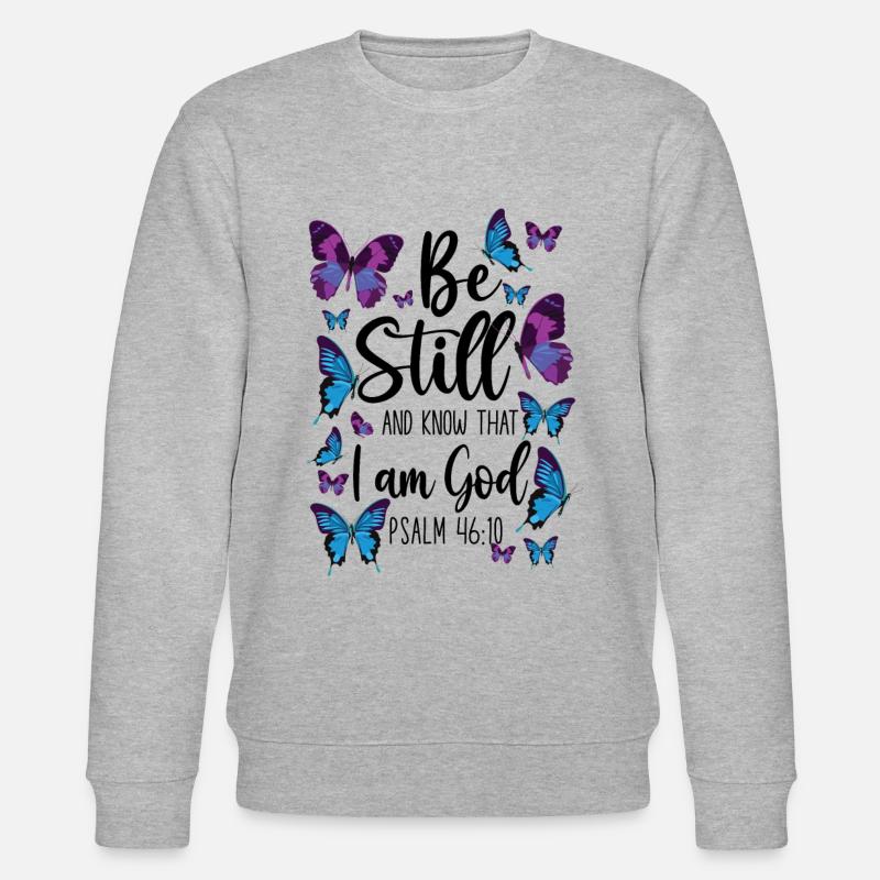 Citation de verset biblique chrétien - Sweat bio CHANGER Stanley/Stella Unisexe - gris chiné