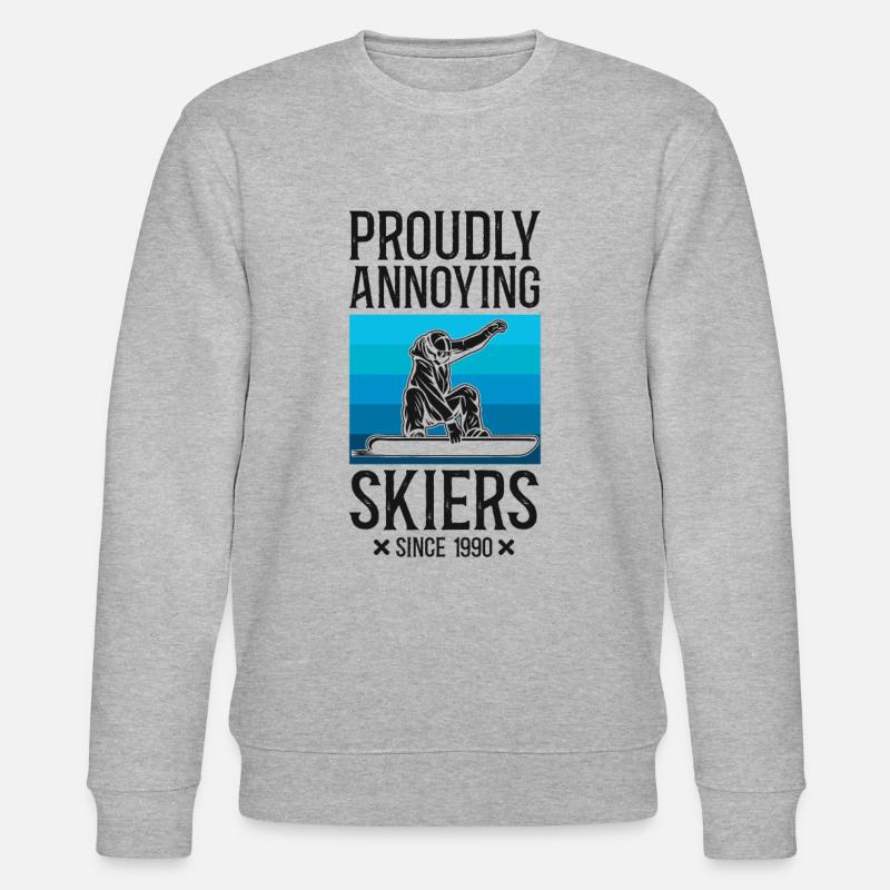 Snowboarding Snowboard Ski Skiing - Sweat bio CHANGER Stanley/Stella Unisexe - gris chiné
