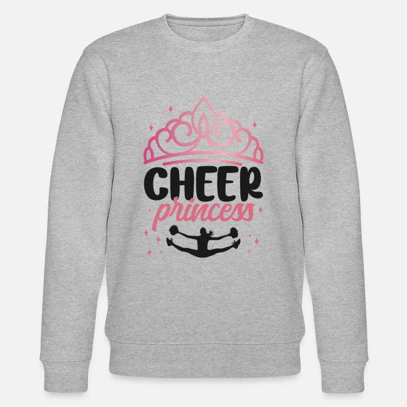 Cheer Cheerleading Cheer Princess - Stanley/Stella Unisex Bio-Sweatshirt CHANGER  - Grau meliert