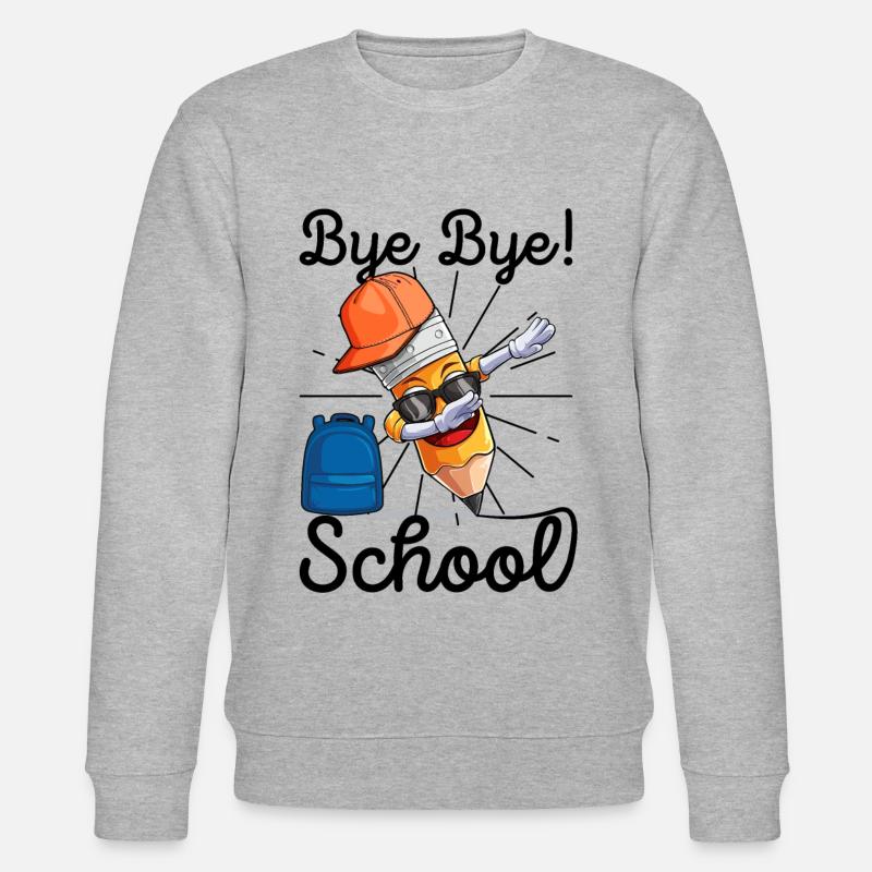 Grundschule Abschluss Schule Schulabschluss - Stanley/Stella Unisex Bio-Sweatshirt CHANGER  - Grau meliert