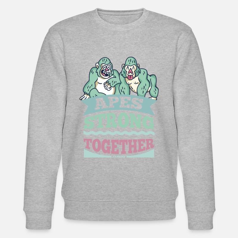 Singes forts ensemble - Sweat bio CHANGER Stanley/Stella Unisexe - gris chiné