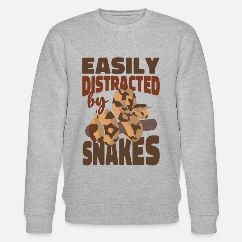 Serpent facilement distrait par - Sweat bio CHANGER Stanley/Stella Unisexe - gris chiné