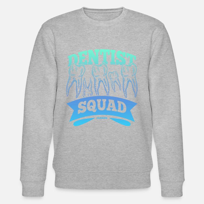 Dentist Squad Caries Bouche Dentiste - Sweat bio CHANGER Stanley/Stella Unisexe - gris chiné