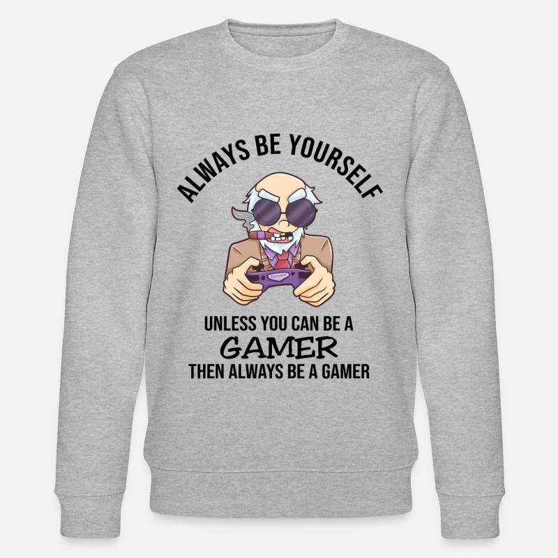 Soyez toujours vous-même Joueur - Sweat bio CHANGER Stanley/Stella Unisexe - gris chiné