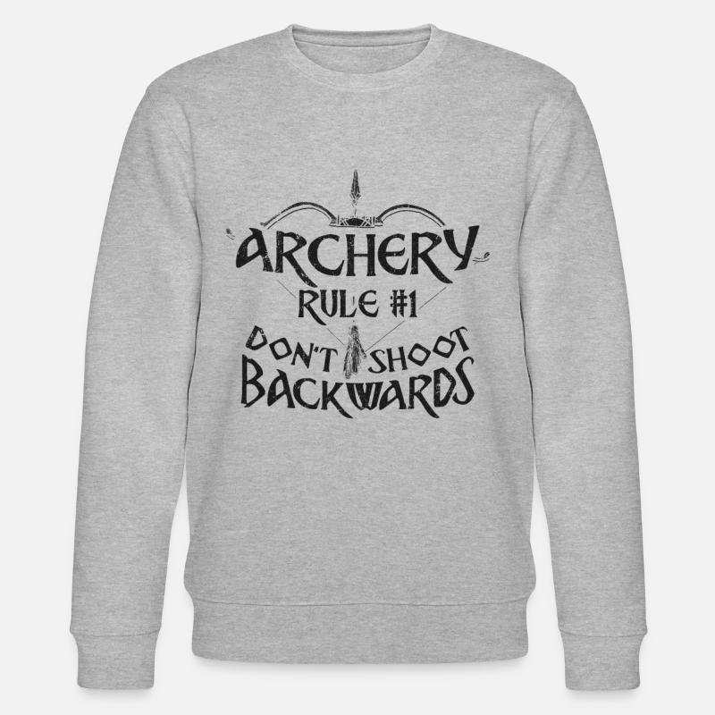 Archery Bow Archer Compound Bow - Stanley/Stella CHANGER Unisex Organic Sweatshirt - heather grey