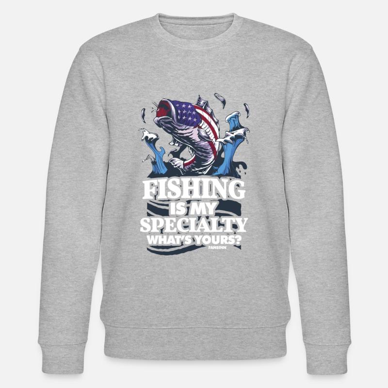 Angler - Stanley/Stella Unisex Bio-Sweatshirt CHANGER  - Grau meliert