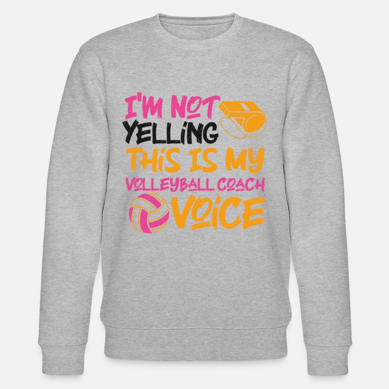 Volleyball Player Team Coach I'm - Stanley/Stella Unisex Bio-Sweatshirt CHANGER  - Grau meliert
