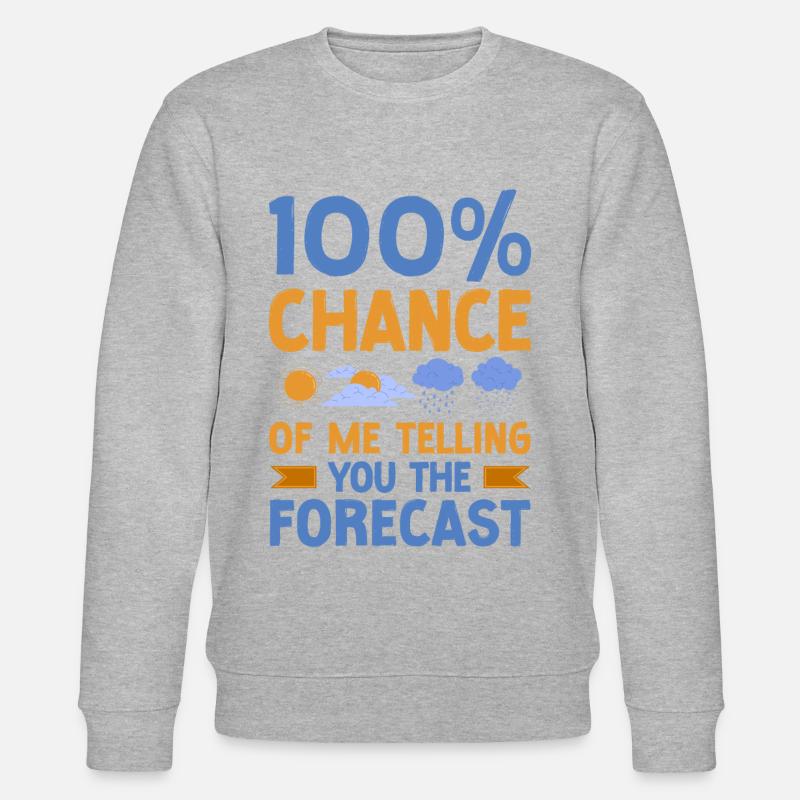 Meteorologist Weather Forecast - Stanley/Stella Unisex Bio-Sweatshirt CHANGER  - Grau meliert