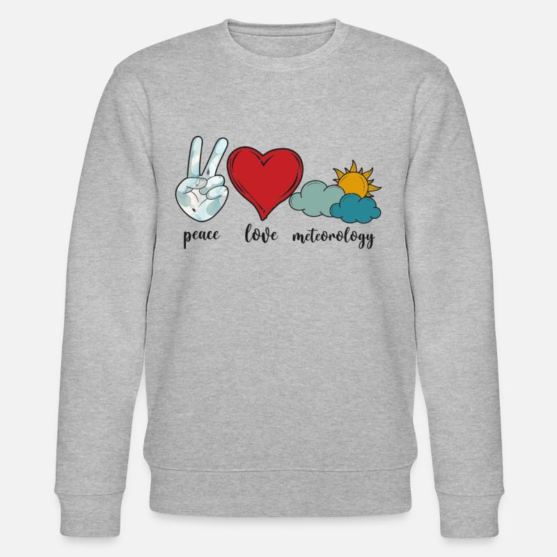 Meteorologist Weather Forecast - Stanley/Stella Unisex Bio-Sweatshirt CHANGER  - Grau meliert