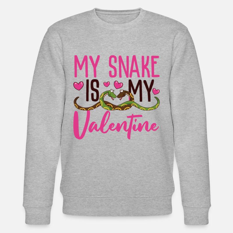 Serpent Serpent Saint-Valentin Mon - Sweat bio CHANGER Stanley/Stella Unisexe - gris chiné