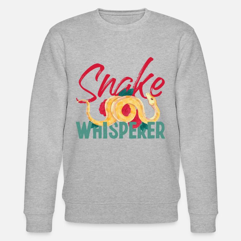Serpent Serpent Serpent Chuchoteur - Sweat bio CHANGER Stanley/Stella Unisexe - gris chiné