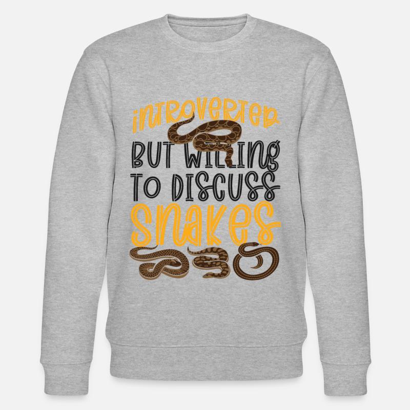 Serpent Serpent Introverti Mais - Sweat bio CHANGER Stanley/Stella Unisexe - gris chiné