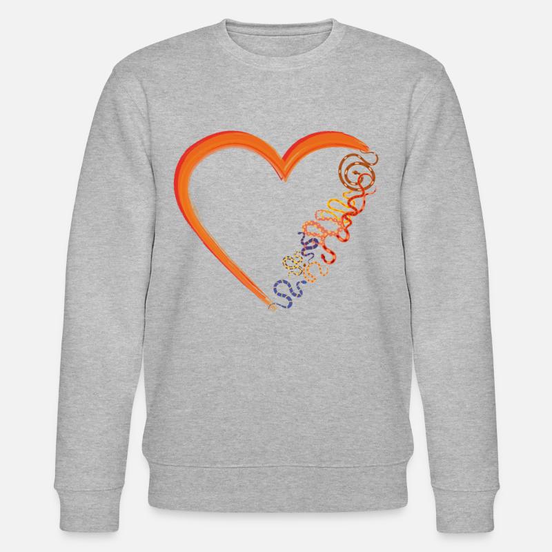 Serpent Serpent Coeur - Sweat bio CHANGER Stanley/Stella Unisexe - gris chiné