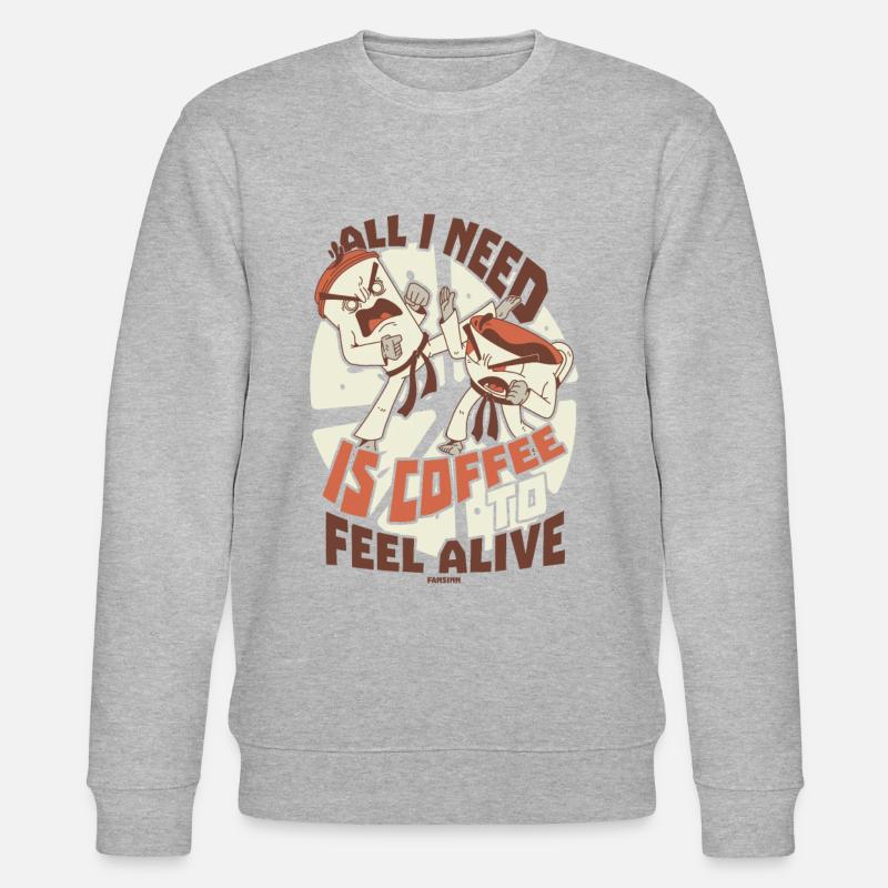 Kaffee - Stanley/Stella Unisex Bio-Sweatshirt CHANGER  - Grau meliert