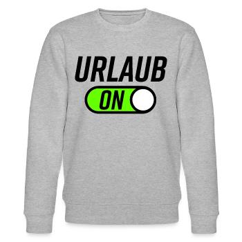 Urlaub Sommerzeit Geschenkidee - Stanley/Stella Unisex Bio-Sweatshirt CHANGER  - Grau meliert - Vorne - Nik (191cm) & Marisol (170cm)