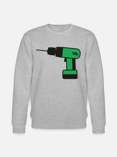 Werkzeug Akkuschrauber Bohrmaschine - Stanley/Stella Unisex Bio-Sweatshirt CHANGER  - Grau meliert