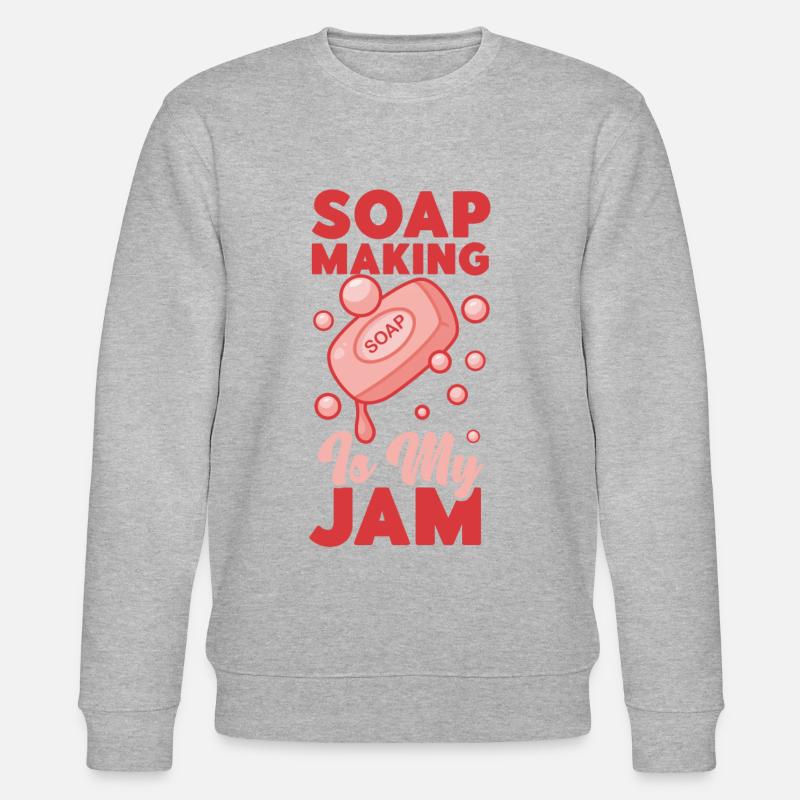 Soap Making Crafting Soap Making - Stanley/Stella Unisex Bio-Sweatshirt CHANGER  - Grau meliert