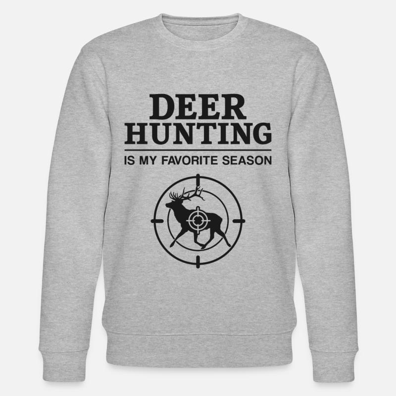 Buck Deer Hunting Hunter Deer - Stanley/Stella Unisex Bio-Sweatshirt CHANGER  - Grau meliert