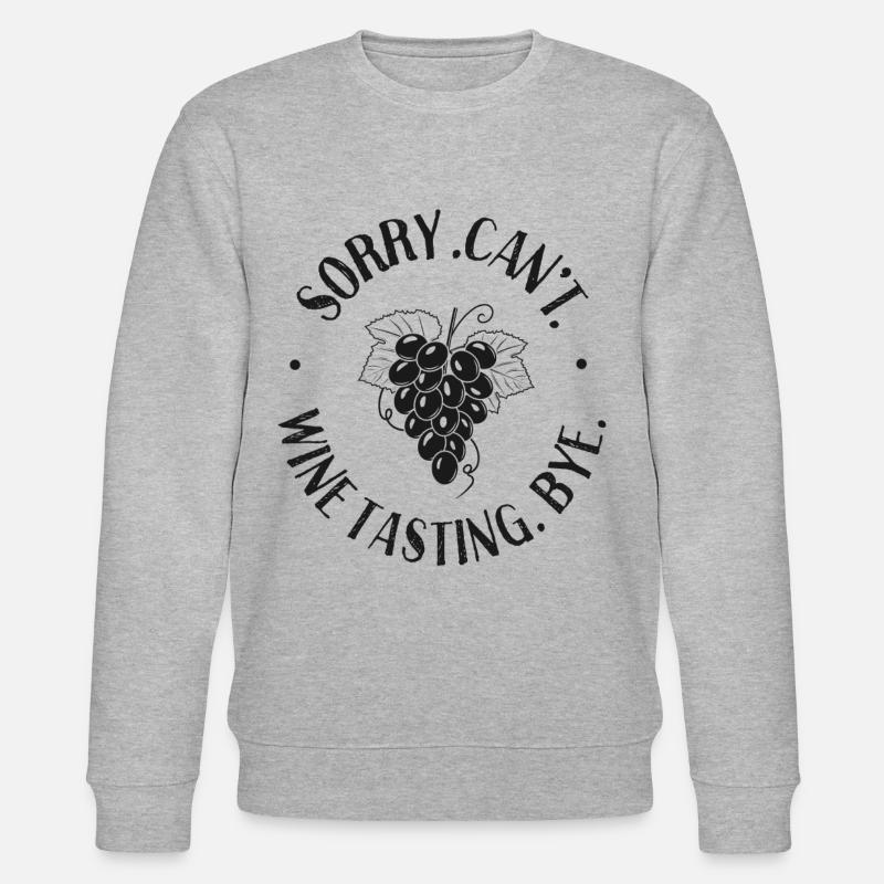 Sommelier Wine Drinking Tasting - Stanley/Stella Unisex Bio-Sweatshirt CHANGER - Grau meliert