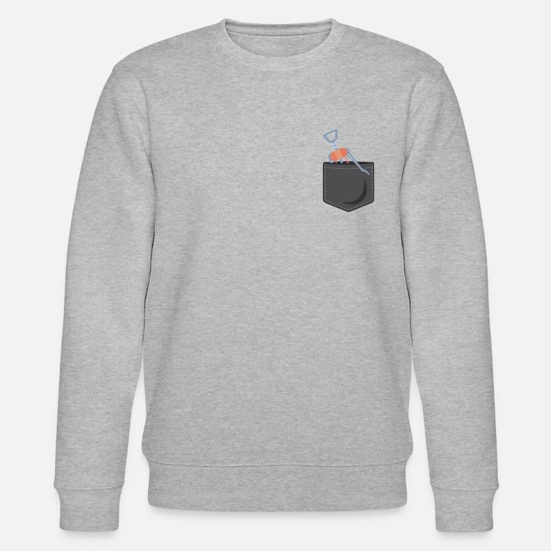 Sommelier Wine Drinking Tasting - Stanley/Stella CHANGER Unisex Organic Sweatshirt - heather grey