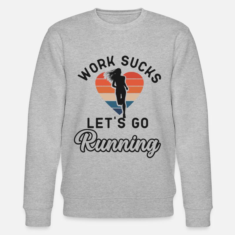 Running Runner Semi-Marathon - Sweat bio CHANGER Stanley/Stella Unisexe - gris chiné