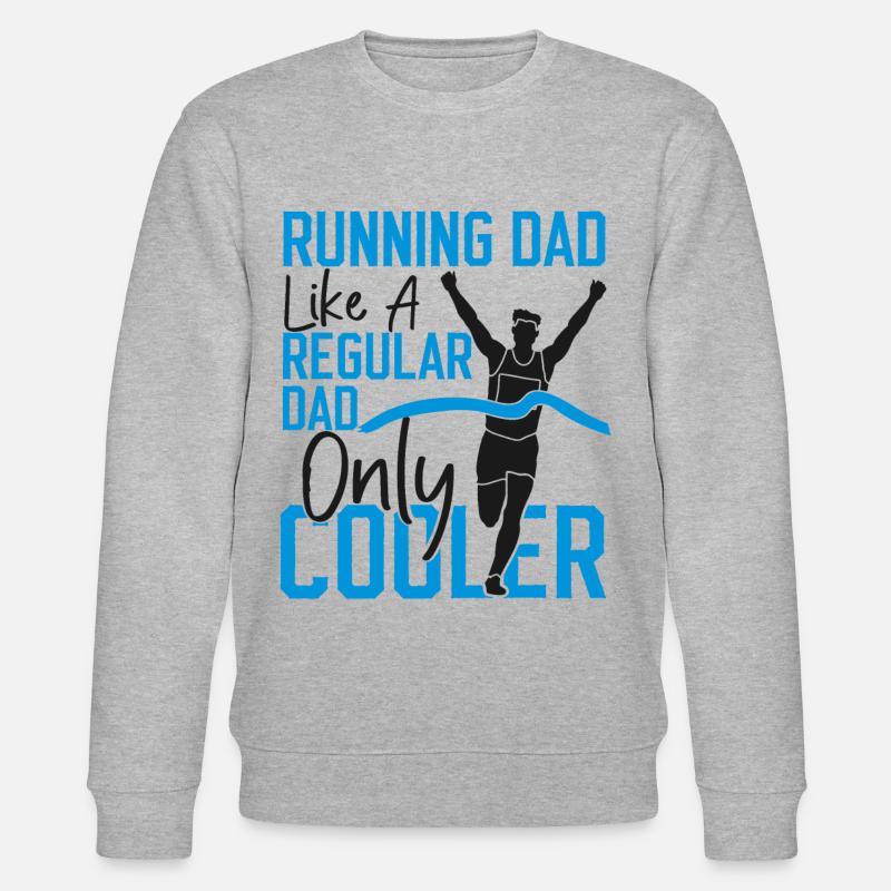 Running Runner Half Marathon Dad - Stanley/Stella Unisex Bio-Sweatshirt CHANGER  - Grau meliert