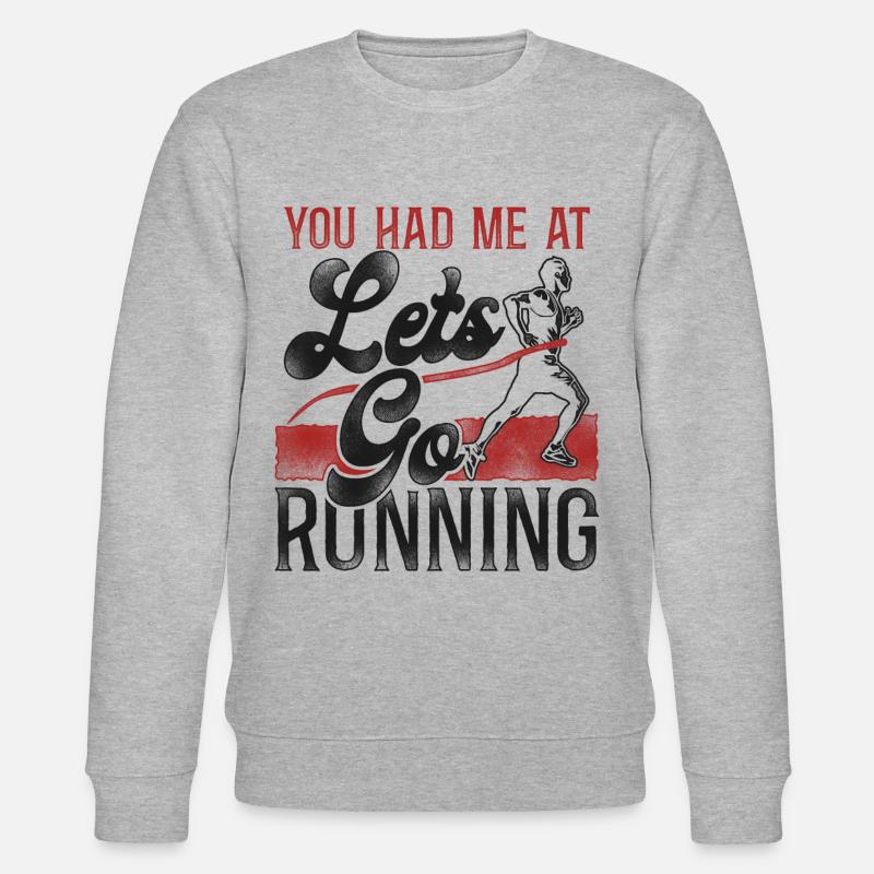 Running Runner Half Marathon - Stanley/Stella Unisex Bio-Sweatshirt CHANGER - Grau meliert