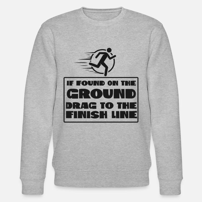 Running Runner Half Marathon If - Stanley/Stella Unisex Bio-Sweatshirt CHANGER  - Grau meliert