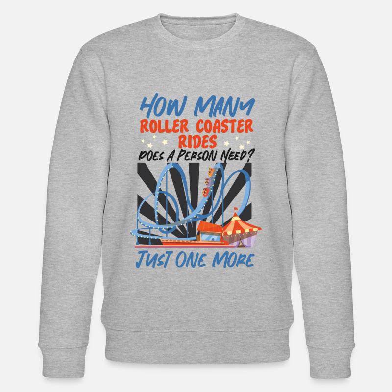 Roller Coaster How Many Roller - Stanley/Stella Unisex Bio-Sweatshirt CHANGER  - Grau meliert