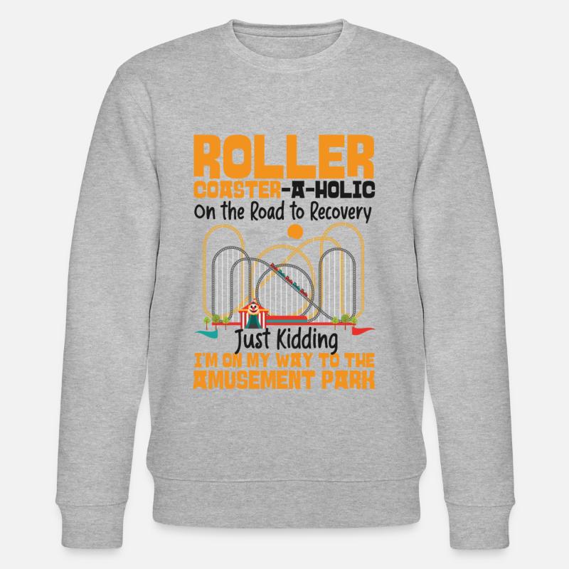 Roller Coaster Roller - Stanley/Stella Unisex Bio-Sweatshirt CHANGER  - Grau meliert