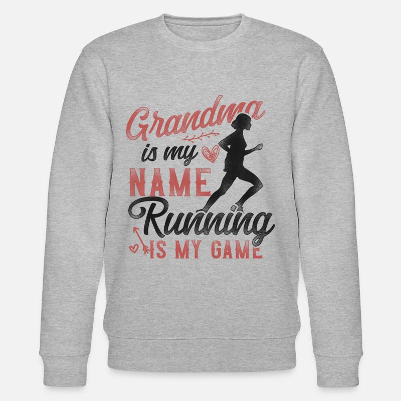 Running Runner Half Marathon - Stanley/Stella Unisex Bio-Sweatshirt CHANGER  - Grau meliert