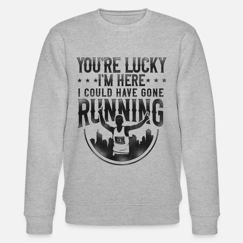 Running Runner Semi-Marathon - Sweat bio CHANGER Stanley/Stella Unisexe - gris chiné