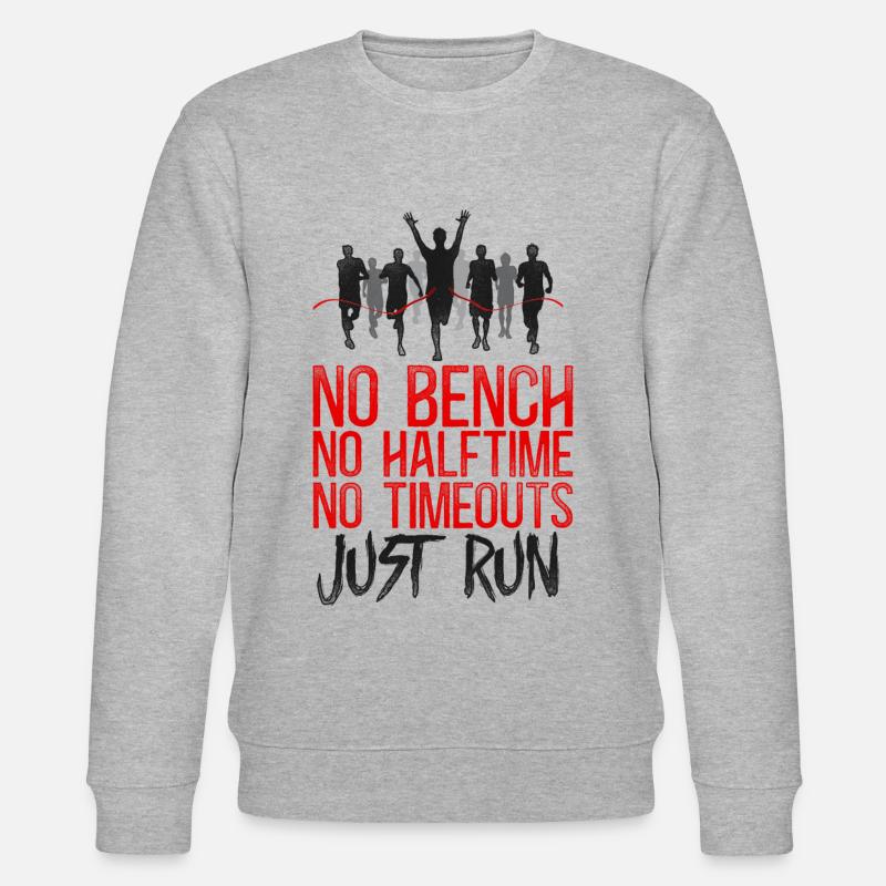 Running Runner Half Marathon - Stanley/Stella CHANGER Unisex Organic Sweatshirt - heather grey