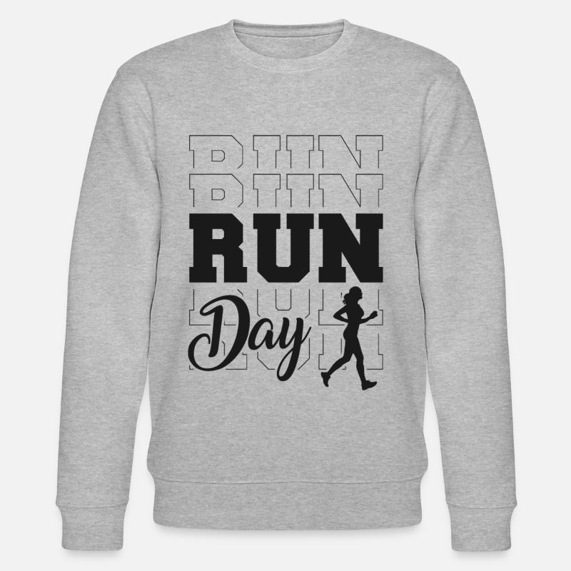 Running Runner Half Marathon - Stanley/Stella Unisex Bio-Sweatshirt CHANGER - Grau meliert