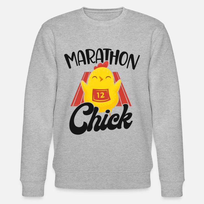 Running Runner Half Marathon - Stanley/Stella CHANGER Unisex Organic Sweatshirt - heather grey